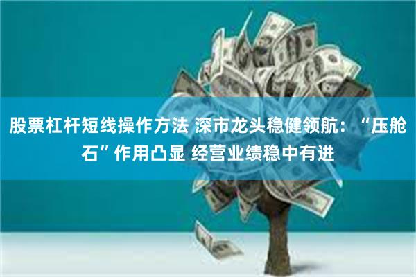 股票杠杆短线操作方法 深市龙头稳健领航：“压舱石”作用凸显 经营业绩稳中有进