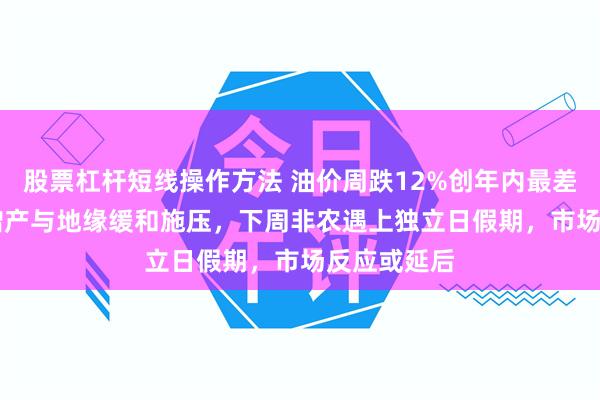 股票杠杆短线操作方法 油价周跌12%创年内最差，OPEC+增产与地缘缓和施压，下周非农遇上独立日假期，市场反应或延后